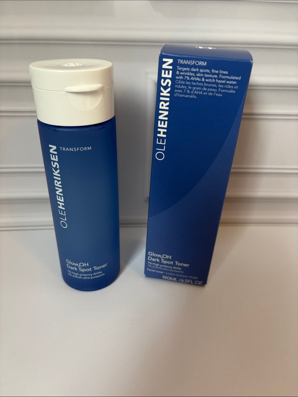Ole Henriksen Glow2OH Dark Spot Toner 6.5 oz AHA Facial Toner New